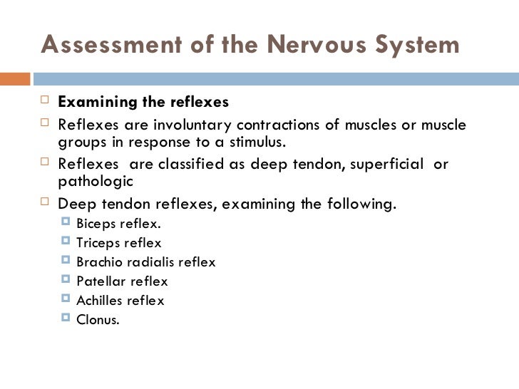 Anatomy and physiology of the nervous system