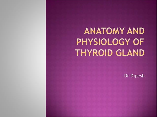 Anatomy and physiology of thyroid gland | PPT