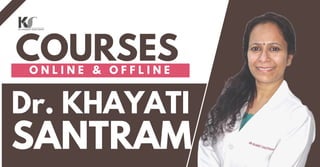 Dr. KHAYATI
SANTRAM
COURSES
O N L I N E & O F F L I N E
 