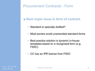 Anatomy of a construction procurement a complex process in a changing ...