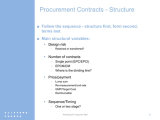 Anatomy of a construction procurement a complex process in a changing ...