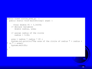 Anatomy of a Java Program with an examples.ppt