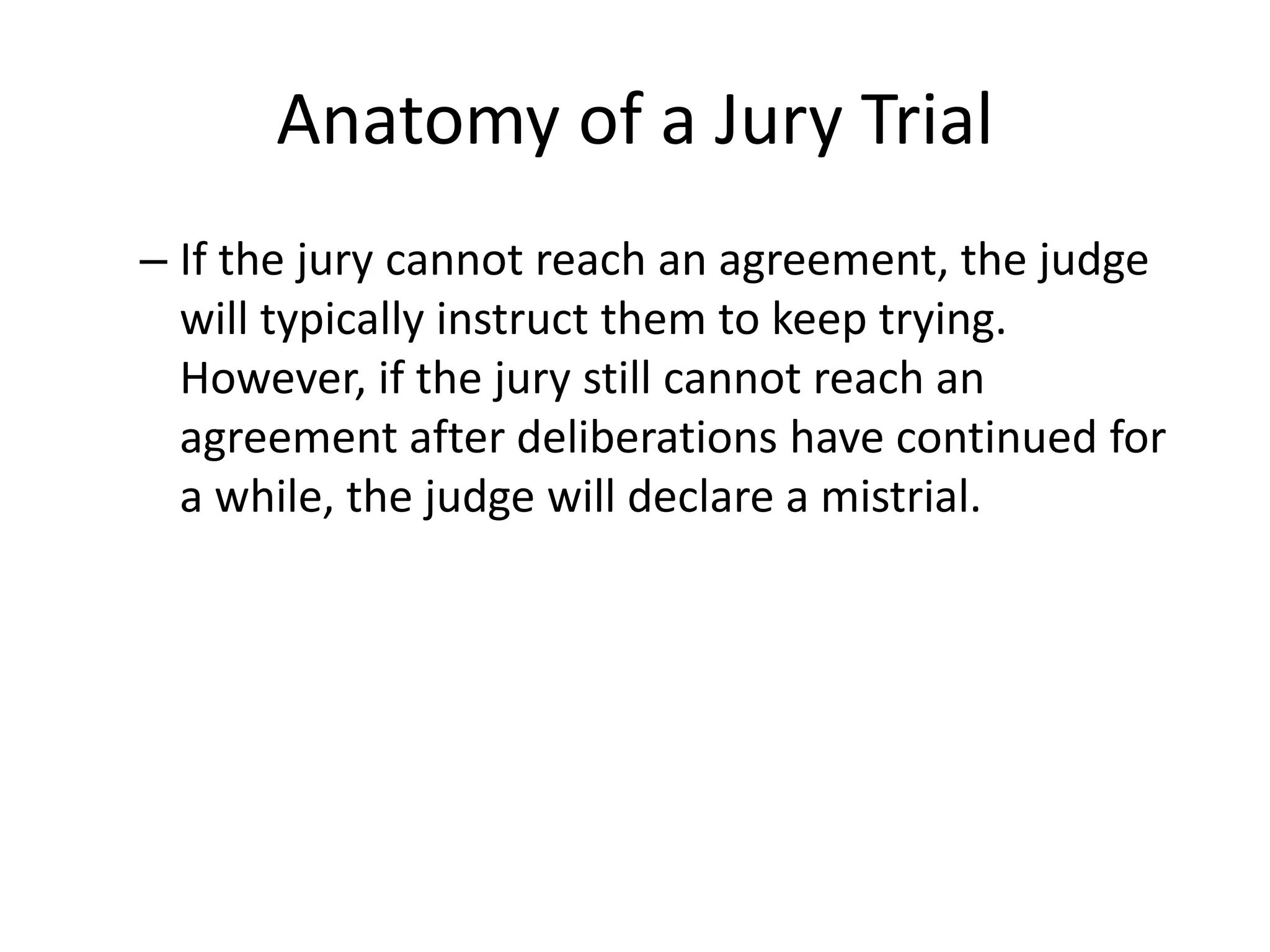 Anatomy of a Jury Trial: The Stages | PPTX