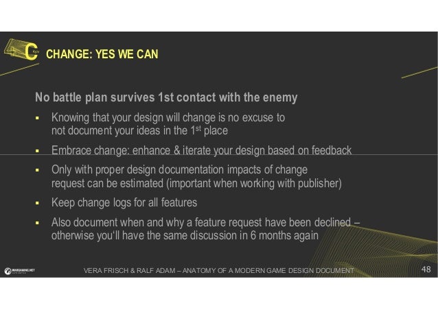 Anatomy Of A Game Design Document Anatomy Of A Game Design Document