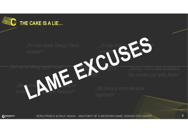 Anatomy Of A Game Design Document Anatomy Of A Game Design Document
