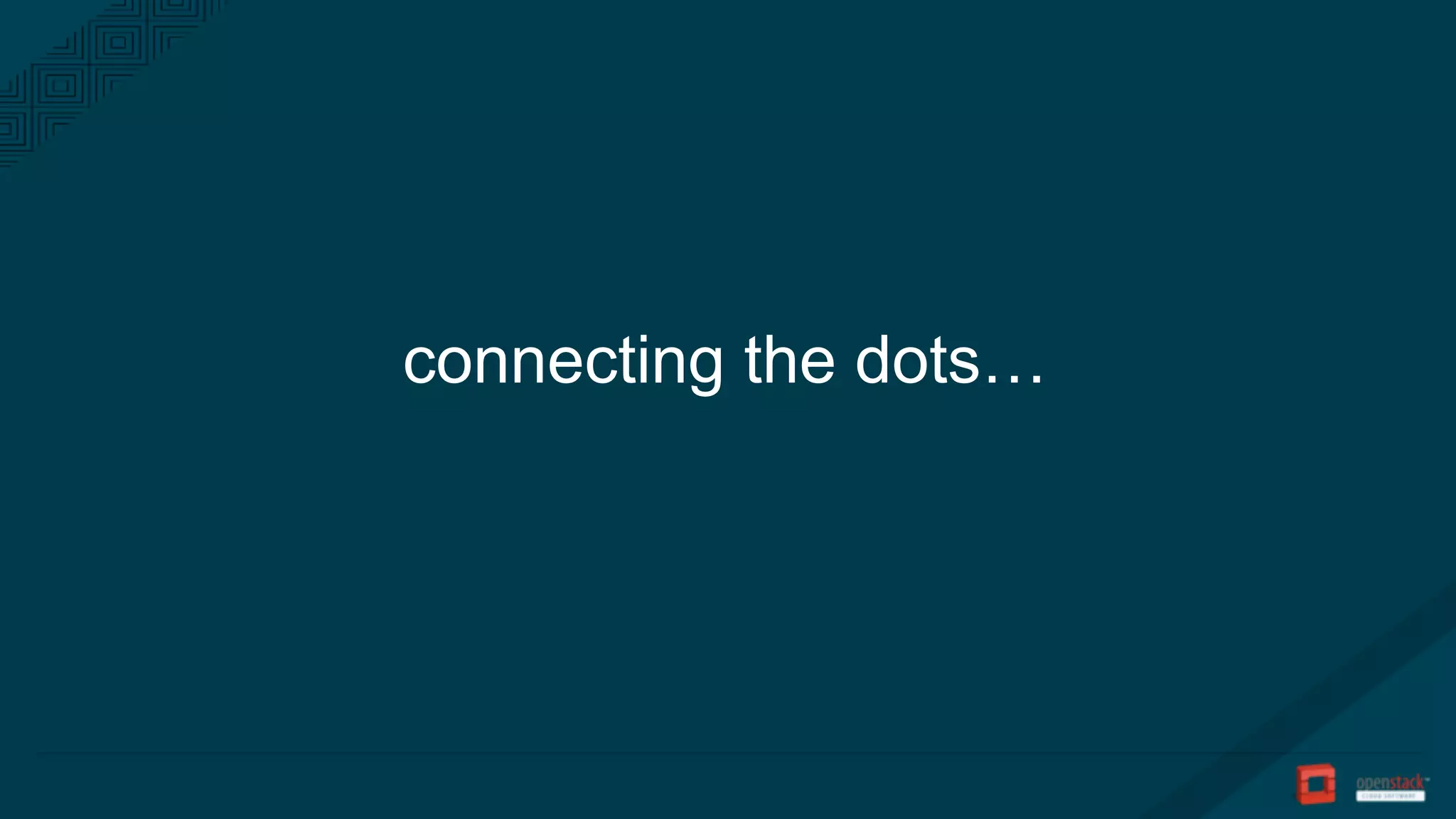connecting the dots…
 