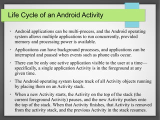 Anatomy of android application | ODP