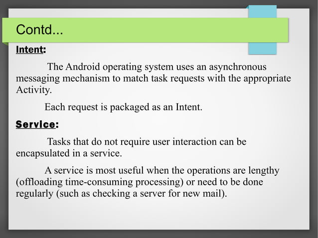 Anatomy of android application | ODP