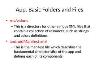 Comprehensive Overview of Android Application Structure and Key ...
