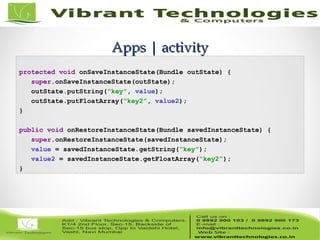 Android - Anatomy of android elements & layouts | PPT
