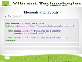 Android - Anatomy of android elements & layouts | PPT