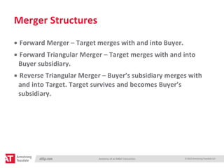 Anatomy of An M&A Transaction Tài liệu phân tích giao dịch MA | PDF