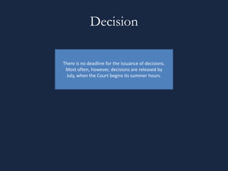 Decision
There is no deadline for the issuance of decisions.
Most often, however, decisions are released by
July, when the...