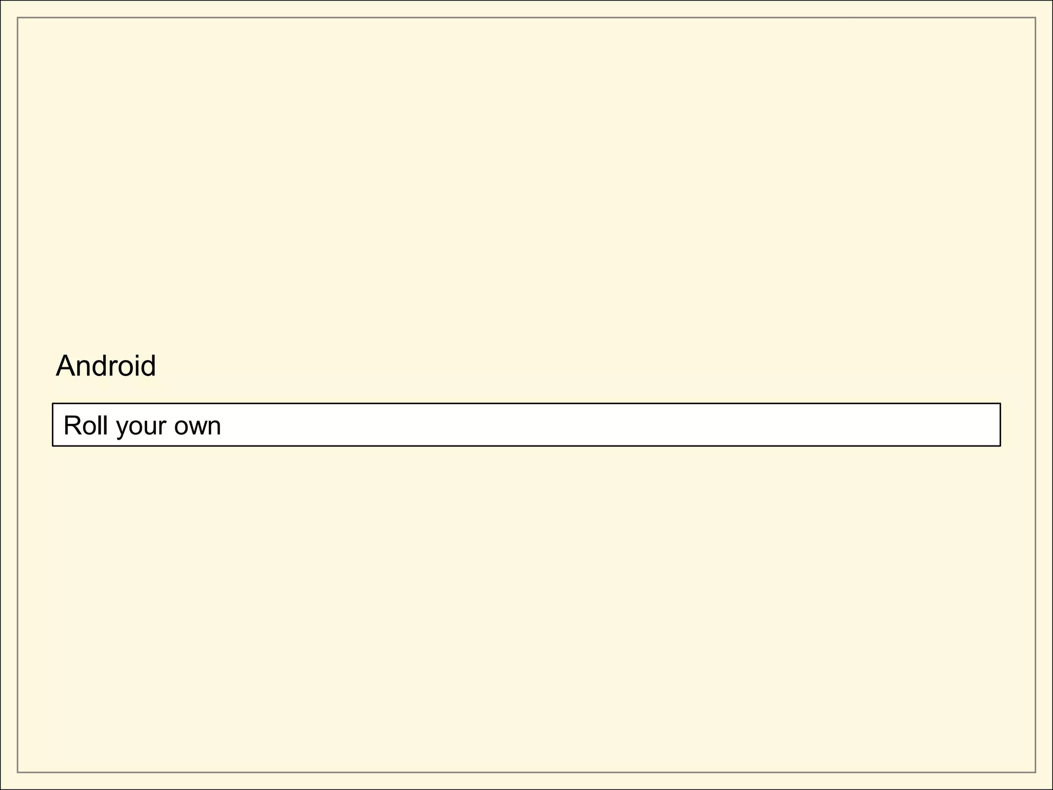 Android

Roll your own
 