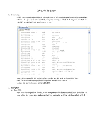 Anatomy of A Shell Code, Reverse engineering | PDF | Operating Systems ...