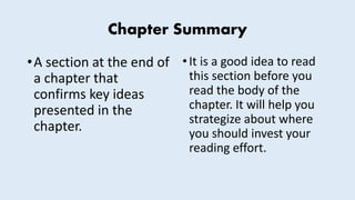 Chapter Explanation Anatomy of a textbook | PPTX