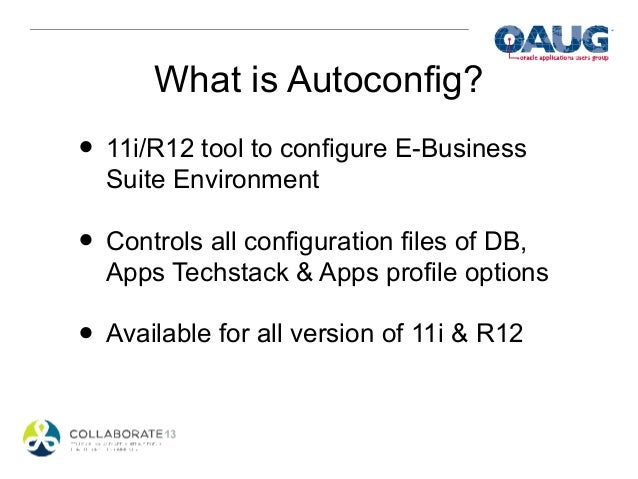 Anatomy of Autoconfig in Oracle EBusiness Suite