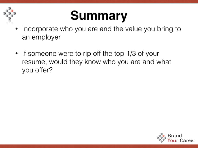 Anatomy of a winning resume seminar - Anatomy Of A Winning Resume Seminar 15 638 