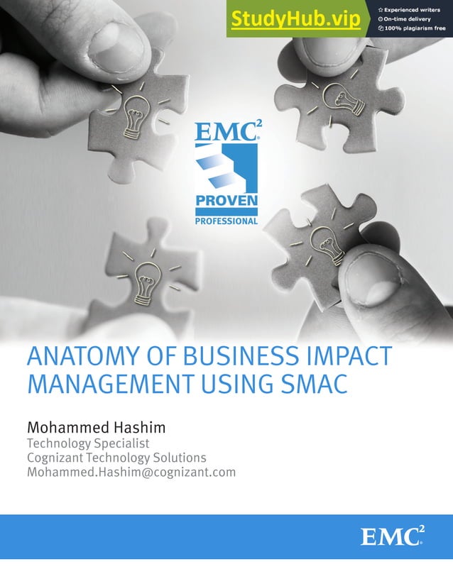 Anatomy Of Business Impact Management Using SMAC | PDF