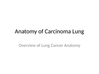 Anatomy_of_Carcinoma_Lung. Describing various types of lung cancer | PPTX