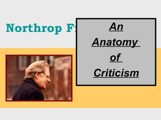 Northrop Frye An Anatomy  of  Criticism 