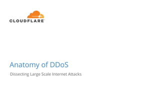 Anatomy of DDoS
Dissecting Large Scale Internet Attacks
 