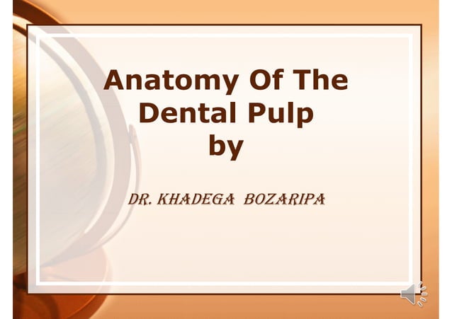 Anatomy of dental pulp.pdf | Dental Health | Diseases and Conditions