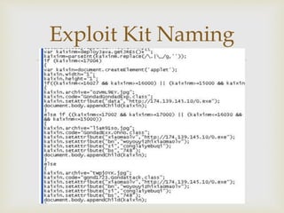 Anatomy of Exploit Kits | PPTX