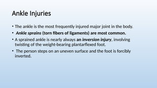 Inverted Injuries the gross Anatomy of foot including blood supply.pptx