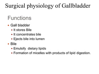 Gall bladder Anatomo physiology | PPTX
