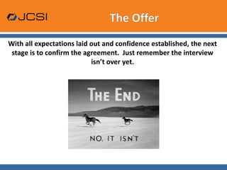  Final Interview  -  “The Proposal”