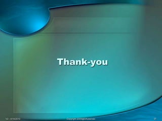 V2 - 4/15/2010Copyright 2005@DAJasinski37Thank-you