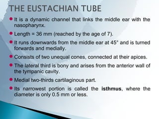 ANATOMY OF MIDDLE EAR CLEFT | PPT