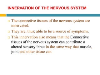 Nnervation Functional Anatomy of nervous system ( Spine ) | PPTX