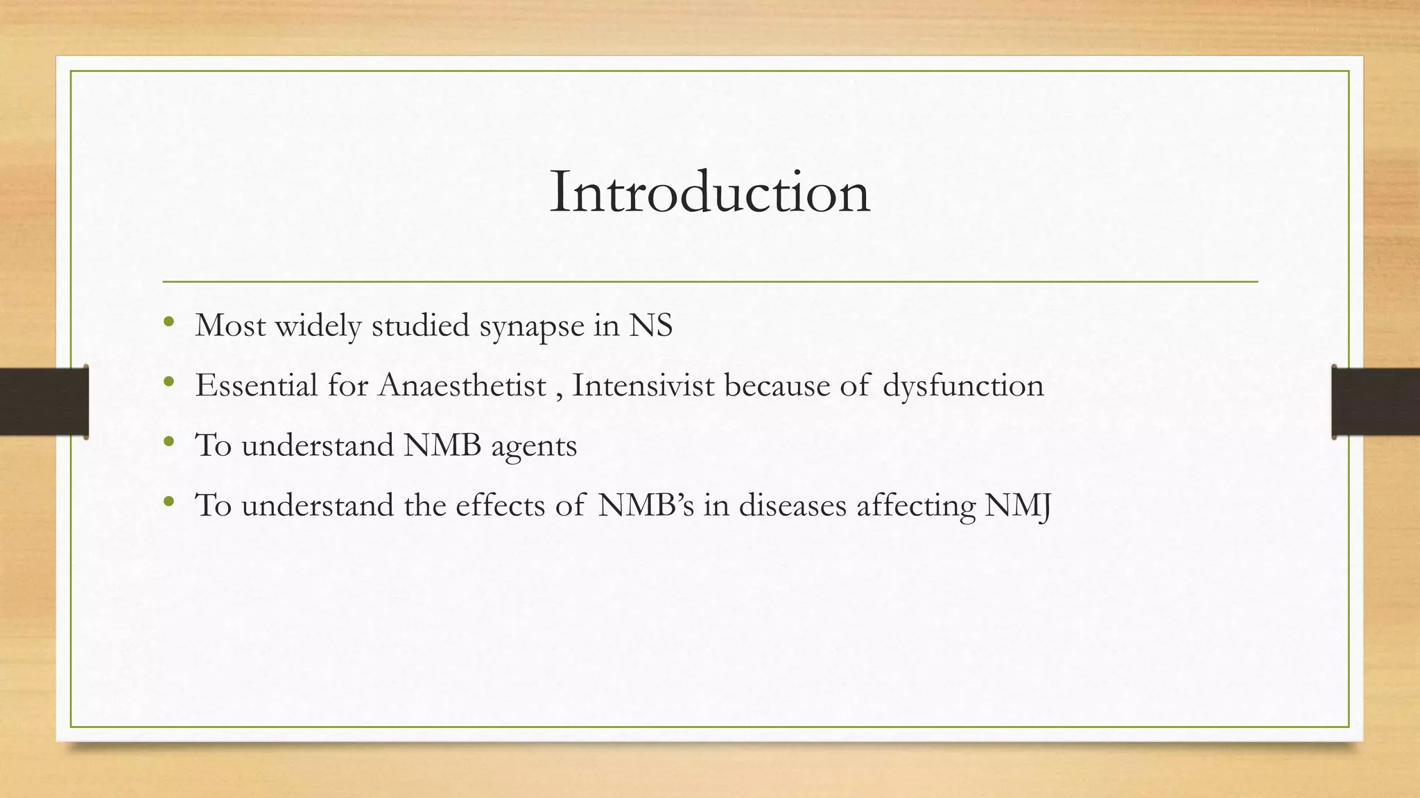 Anatomy of nmj | PPTX