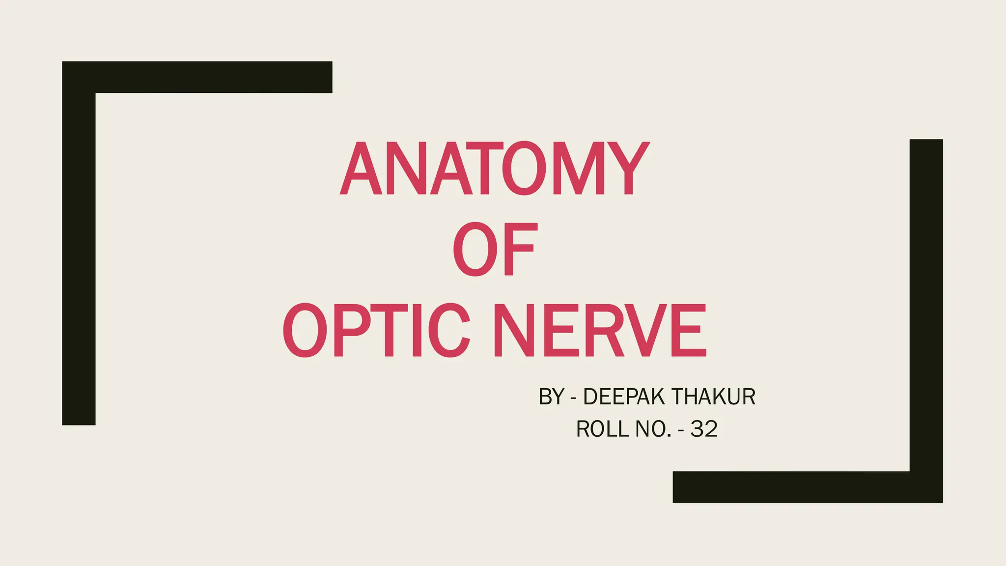 ANATOMY OF OPTIC NERVE.pdf ophthalmology topic | PDF