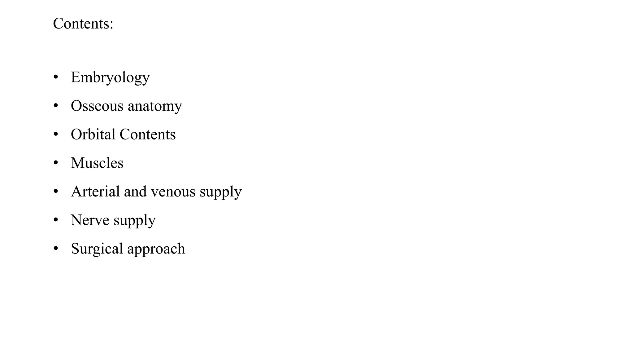 Anatomy of orbit | PPTX
