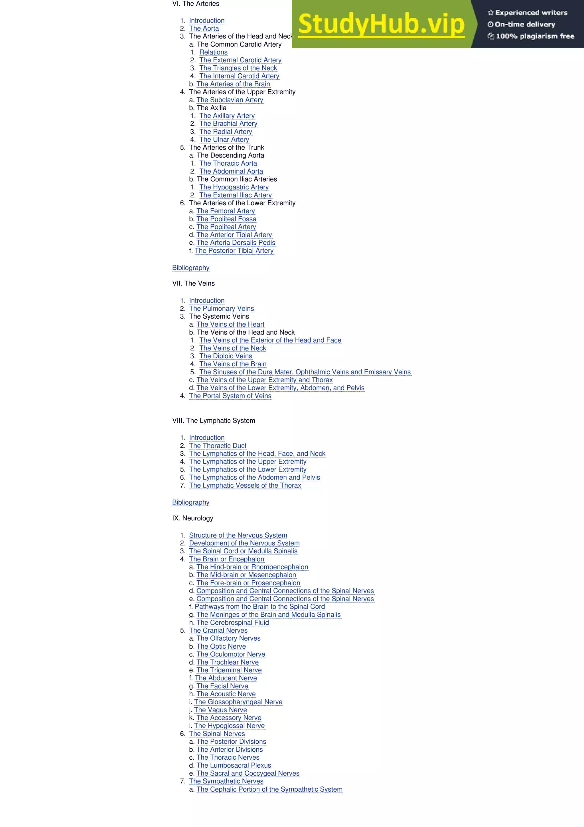 Anatomy Of The Human Body Henry Gray CONTENTS | PDF