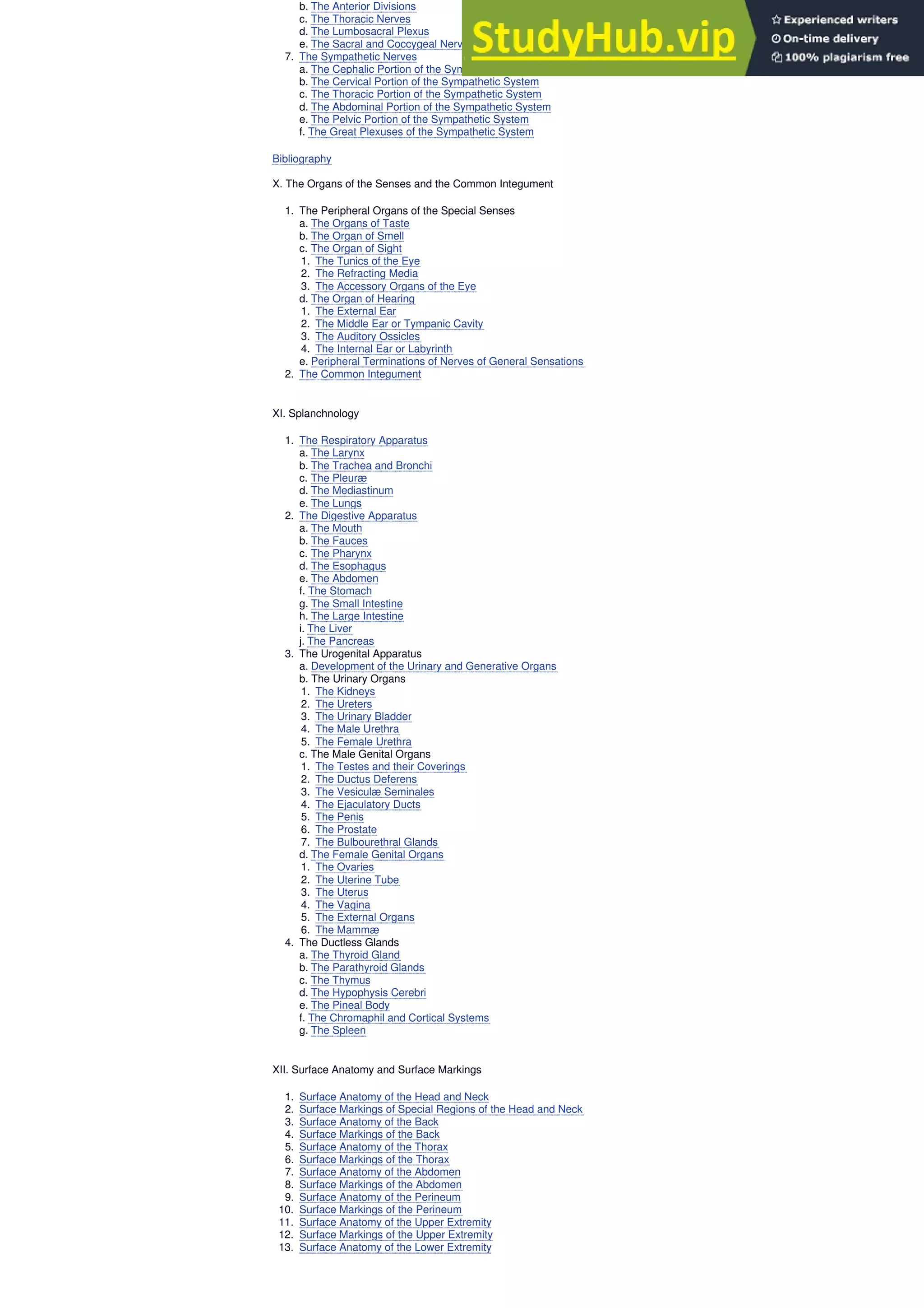 Anatomy Of The Human Body Henry Gray CONTENTS | PDF