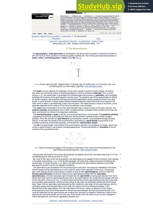 Anatomy Of The Human Body Henry Gray CONTENTS | PDF