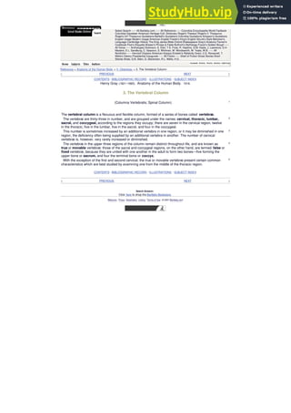 Strunk Stein Anatomy Of The Human Body Henry Gray CONTENTS | PDF