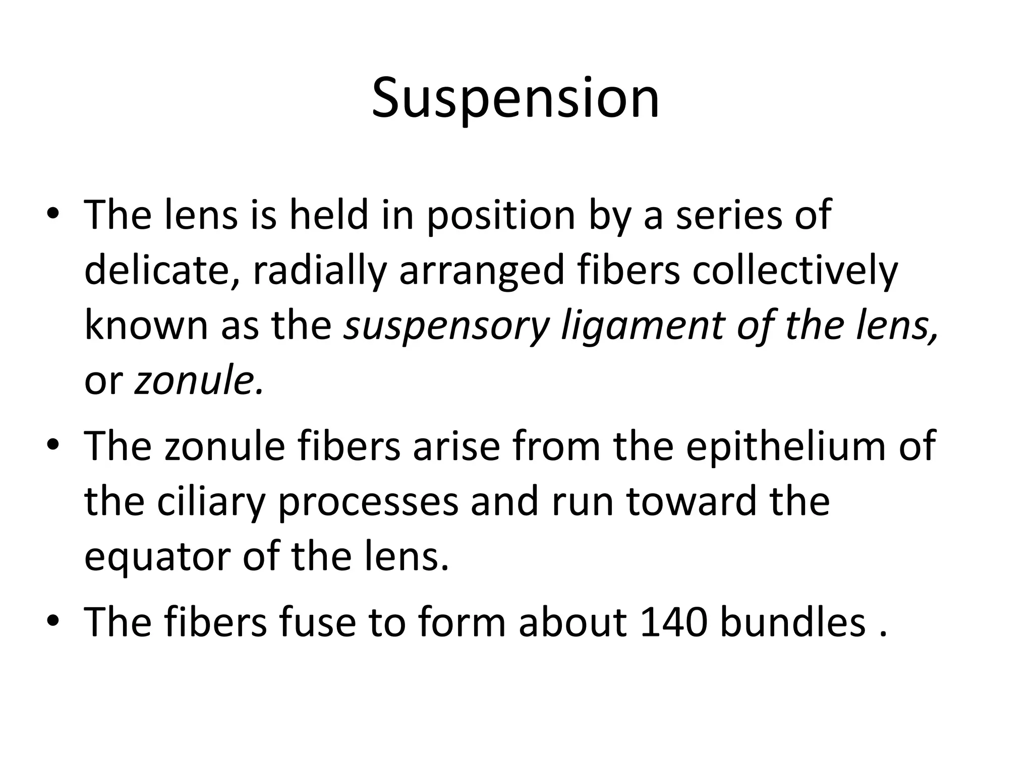 Anatomy of the lens | PPT