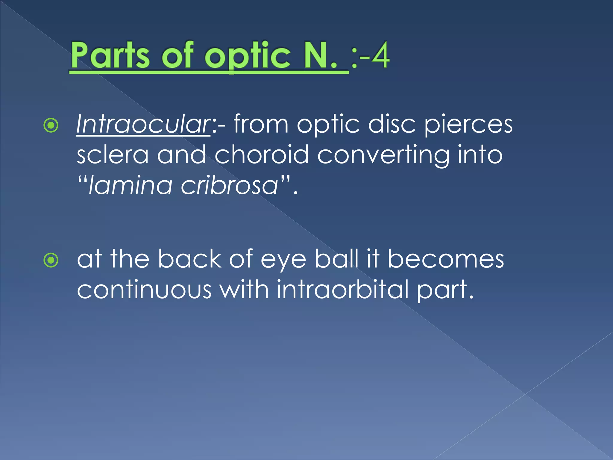 Anatomy of visual pathway | PPT
