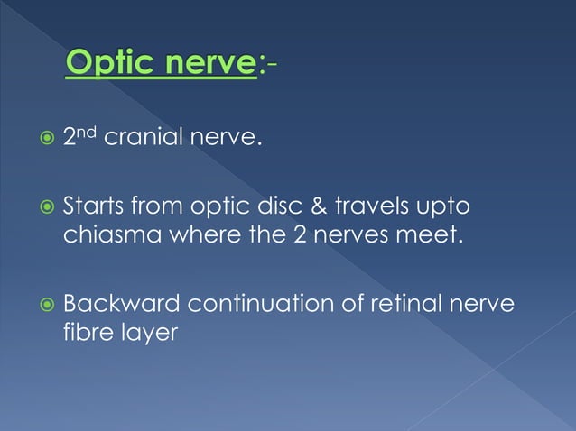 Anatomy of visual pathway | PPT
