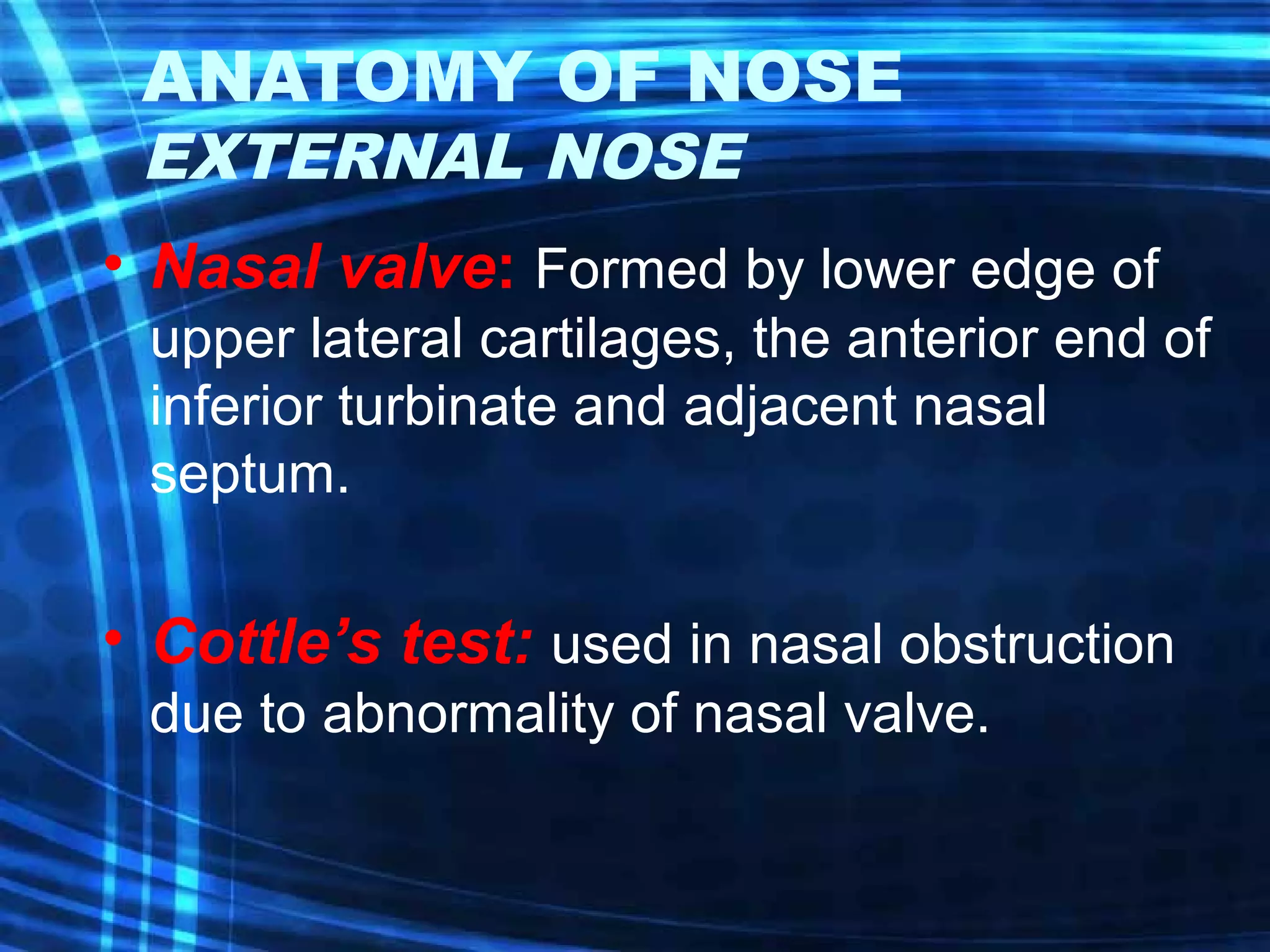 Anatomy and physiology of nose and paranasal sinuses | PPT