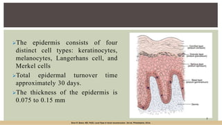 Cell Types In Skin Anatomy, Physiology, Biomechanical skin and wound closure.pptx