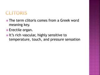 Cletorius Anatomy & physiology of female reproductive system | PPTX