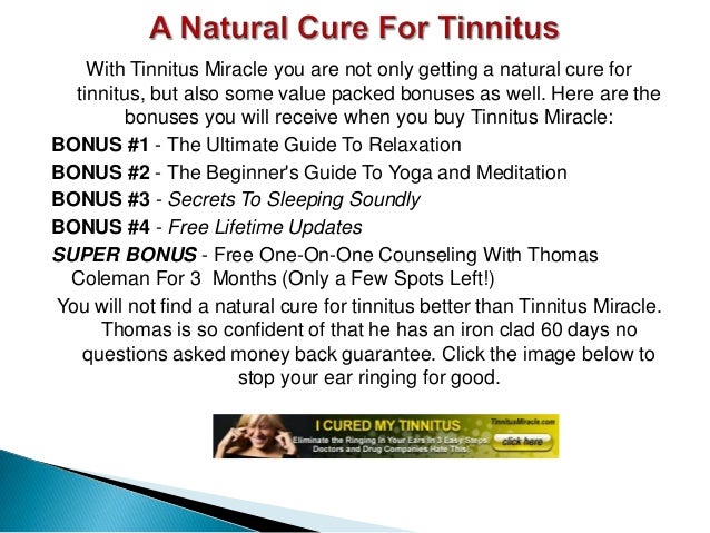 Is There A Natural Cure For Tinnitus Is There A Natural Cure For Tinnitus
