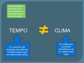 Massas de arQuando duas massas de ar se encontram cria-se uma zona de transição chamada de “frente de ar”