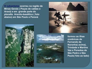 Geomorfologia  é  o ramo da Geografia que  estuda as formas e a dinâmica do relevoRelevo é o termo aplicado ao modelado terrestreVale é um exemplo de DepressãoExistem uma infinidade de formas de relevo na superfície terrestre  que podem ser agrupadas  em quatro categorias de acordo com sua origem ou formação :Planaltos, Planícies, Montanhas e Depressões